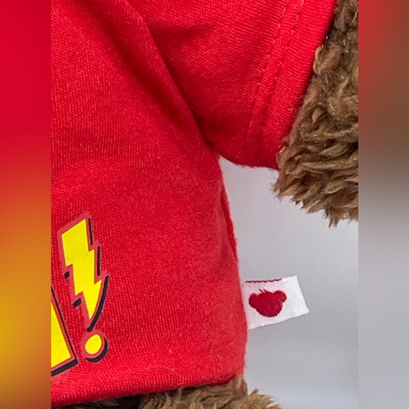 BUILD-A-BEAR: Playful Puppy Dog, Brown, Scruffy with Red Shazam Shirt - Picture 13 of 15